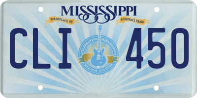 MS license plate CLI450