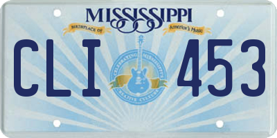 MS license plate CLI453