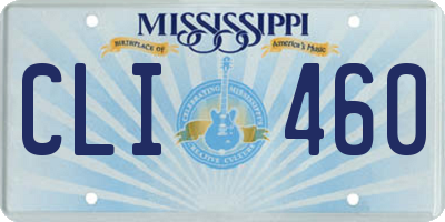 MS license plate CLI460