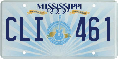 MS license plate CLI461