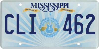 MS license plate CLI462