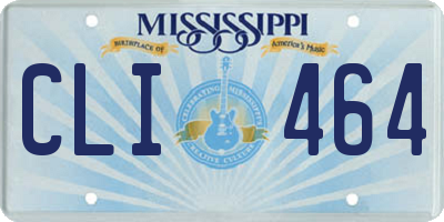 MS license plate CLI464