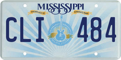 MS license plate CLI484