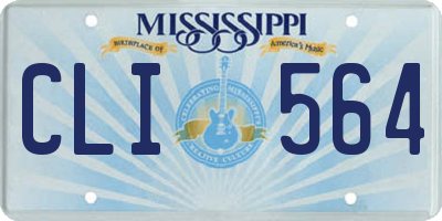 MS license plate CLI564