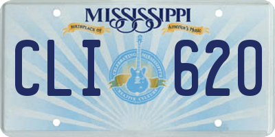 MS license plate CLI620