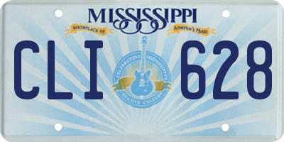 MS license plate CLI628
