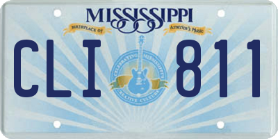 MS license plate CLI811