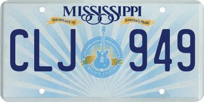 MS license plate CLJ949