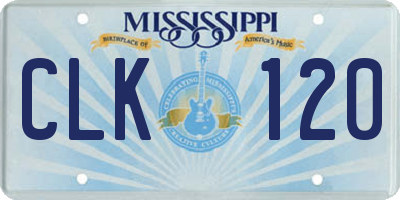 MS license plate CLK120