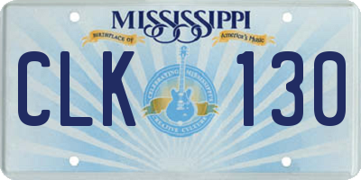 MS license plate CLK130