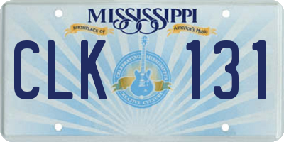 MS license plate CLK131