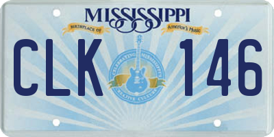 MS license plate CLK146