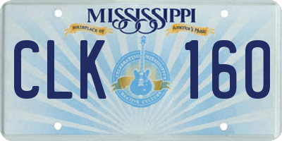 MS license plate CLK160