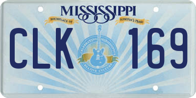 MS license plate CLK169