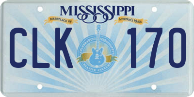 MS license plate CLK170