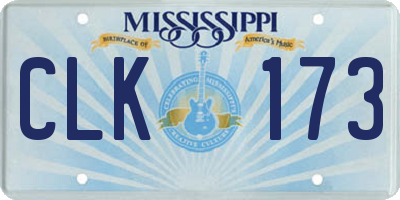 MS license plate CLK173