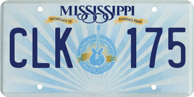 MS license plate CLK175