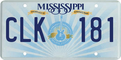 MS license plate CLK181