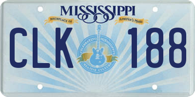 MS license plate CLK188