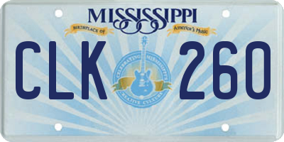 MS license plate CLK260