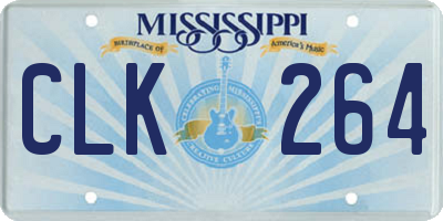MS license plate CLK264