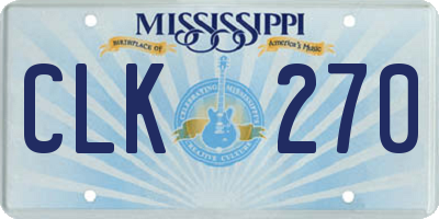MS license plate CLK270