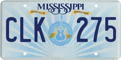 MS license plate CLK275