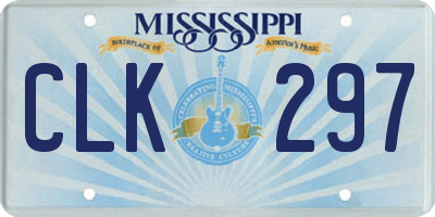 MS license plate CLK297