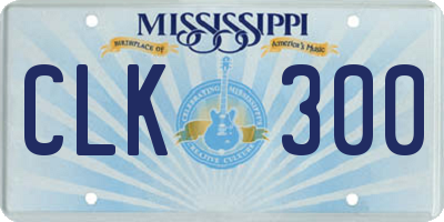 MS license plate CLK300