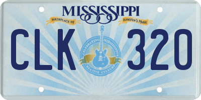 MS license plate CLK320