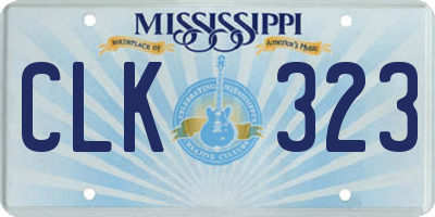 MS license plate CLK323
