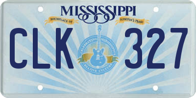 MS license plate CLK327