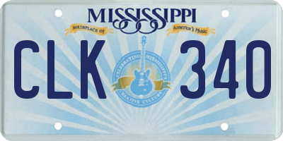 MS license plate CLK340