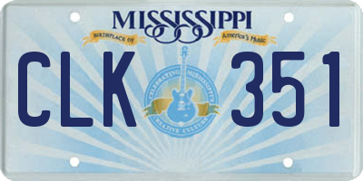 MS license plate CLK351