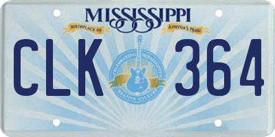MS license plate CLK364