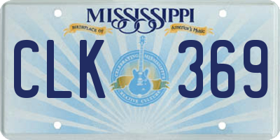 MS license plate CLK369