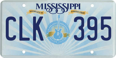 MS license plate CLK395