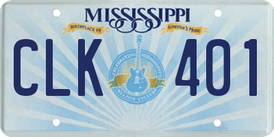 MS license plate CLK401