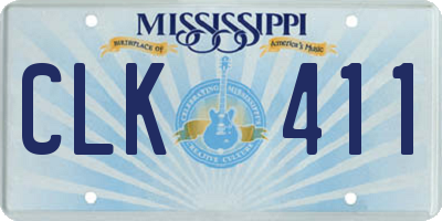 MS license plate CLK411