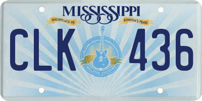 MS license plate CLK436