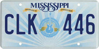MS license plate CLK446