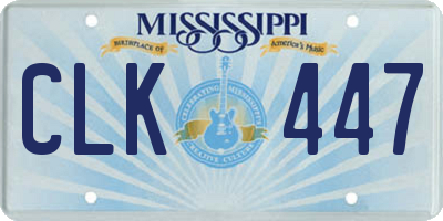 MS license plate CLK447
