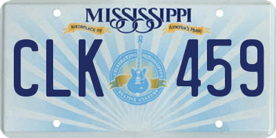 MS license plate CLK459