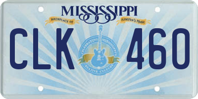 MS license plate CLK460