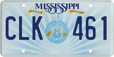 MS license plate CLK461