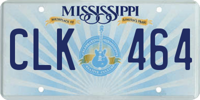 MS license plate CLK464
