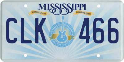 MS license plate CLK466
