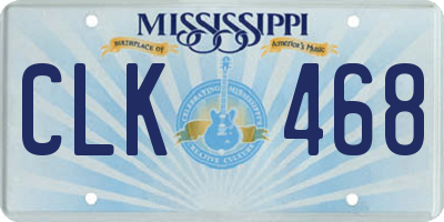 MS license plate CLK468