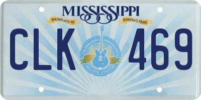 MS license plate CLK469