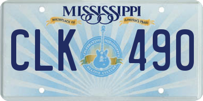 MS license plate CLK490